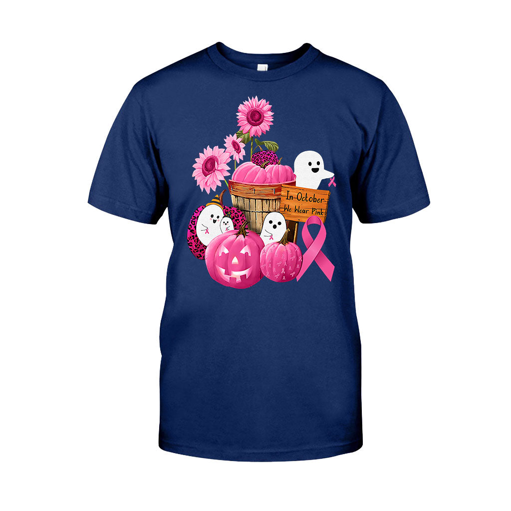 In October We Wear Pink Halloween  - Breast Cancer Awareness T-shirt And Hoodie 082021