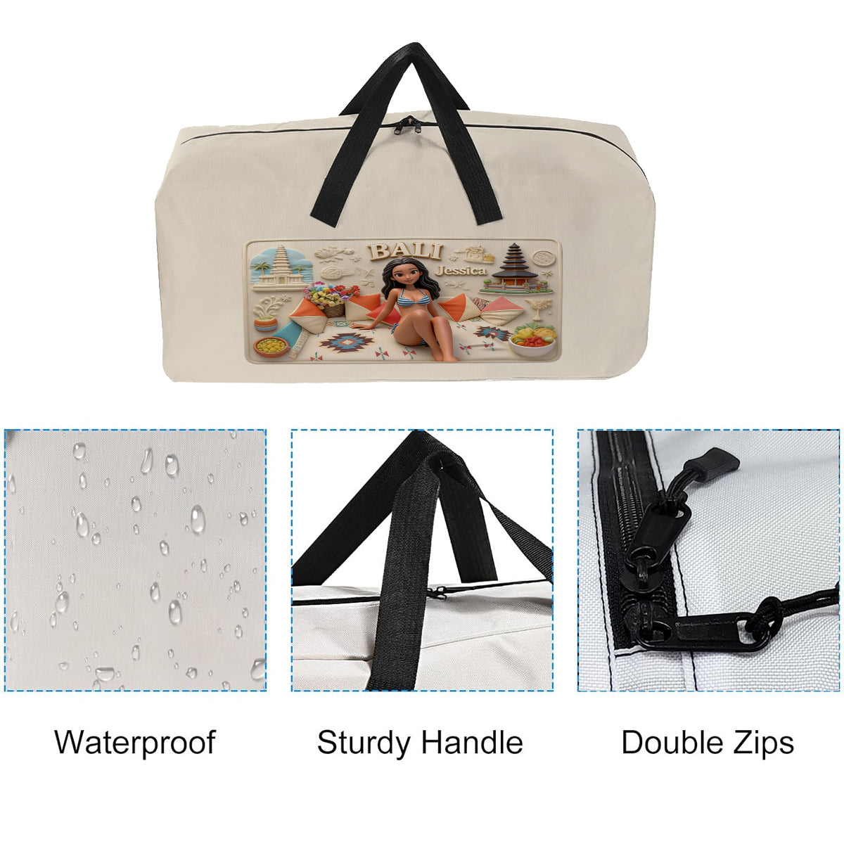 Just A Girl Who Loves Travelling - Personalized Travelling Duffle Bag