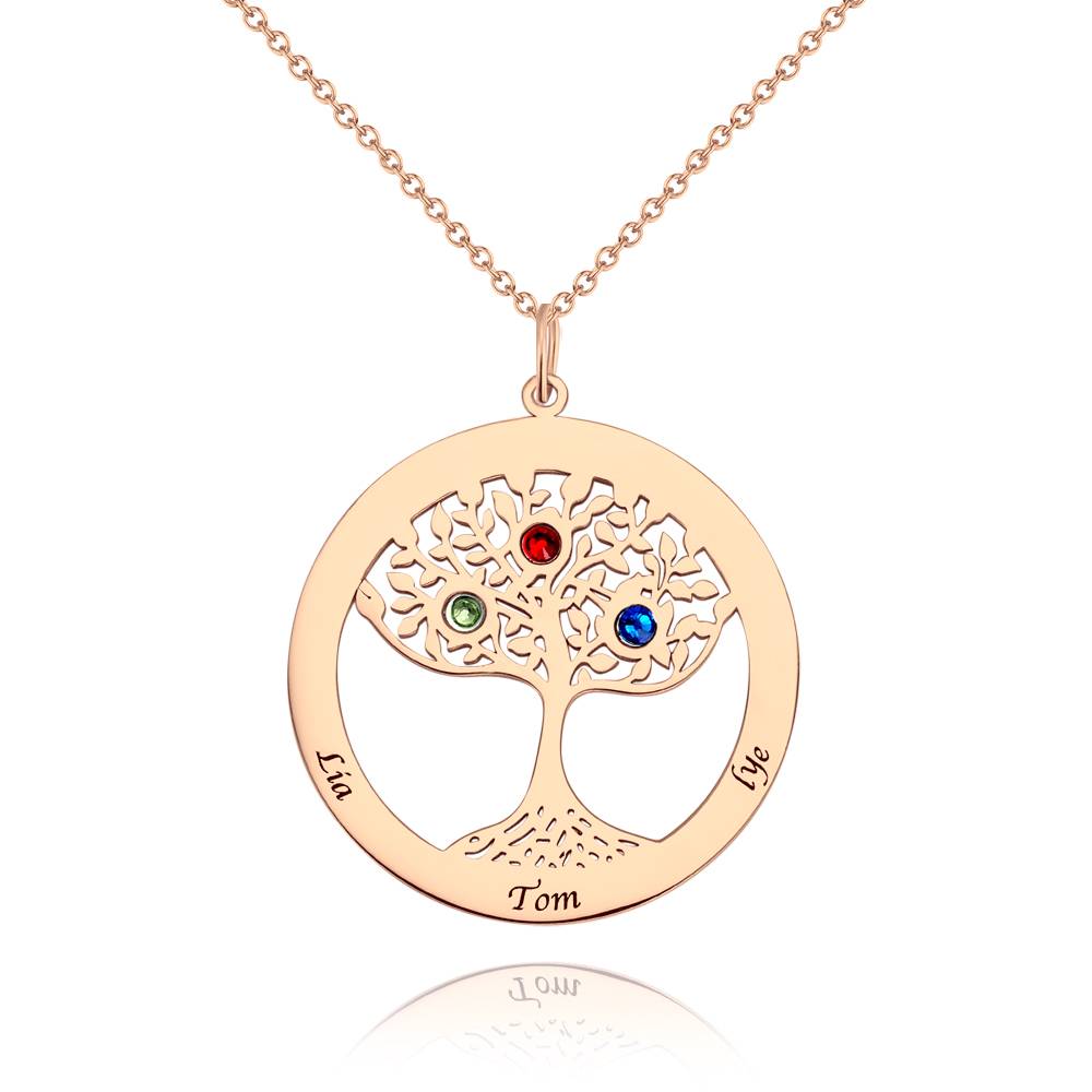 Personalized Family Tree Necklace With Birthstone