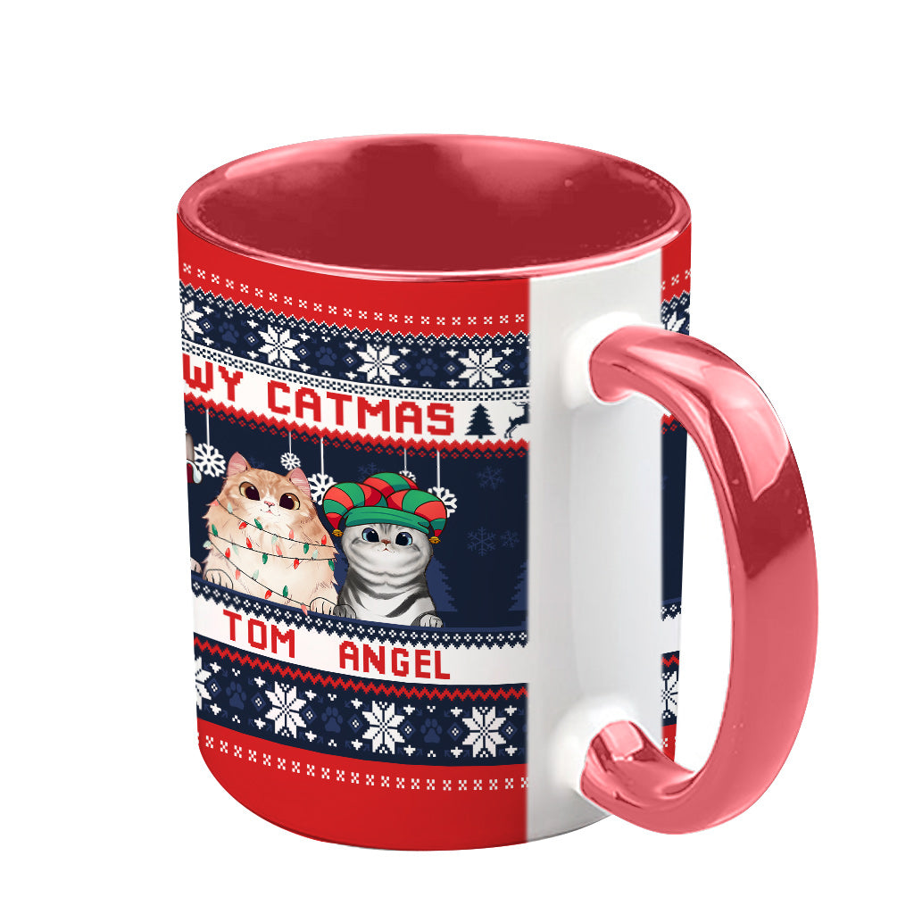 Cat Mom - Personalized Cat Accent Mug