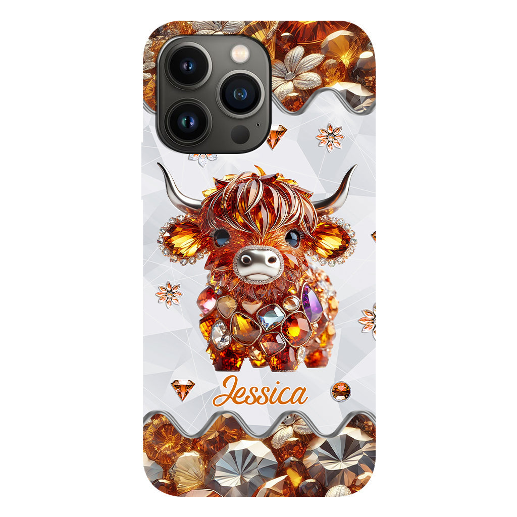 Just A Girl Who Loves Highland Cows - Personalized Full Print Phone Case