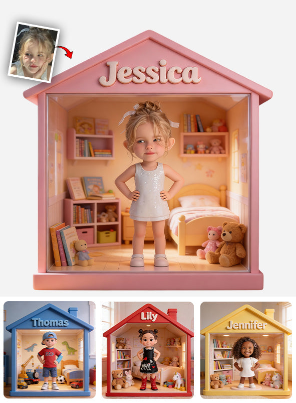Kid House - Personalized Kid Custom Shaped Acrylic Plaque