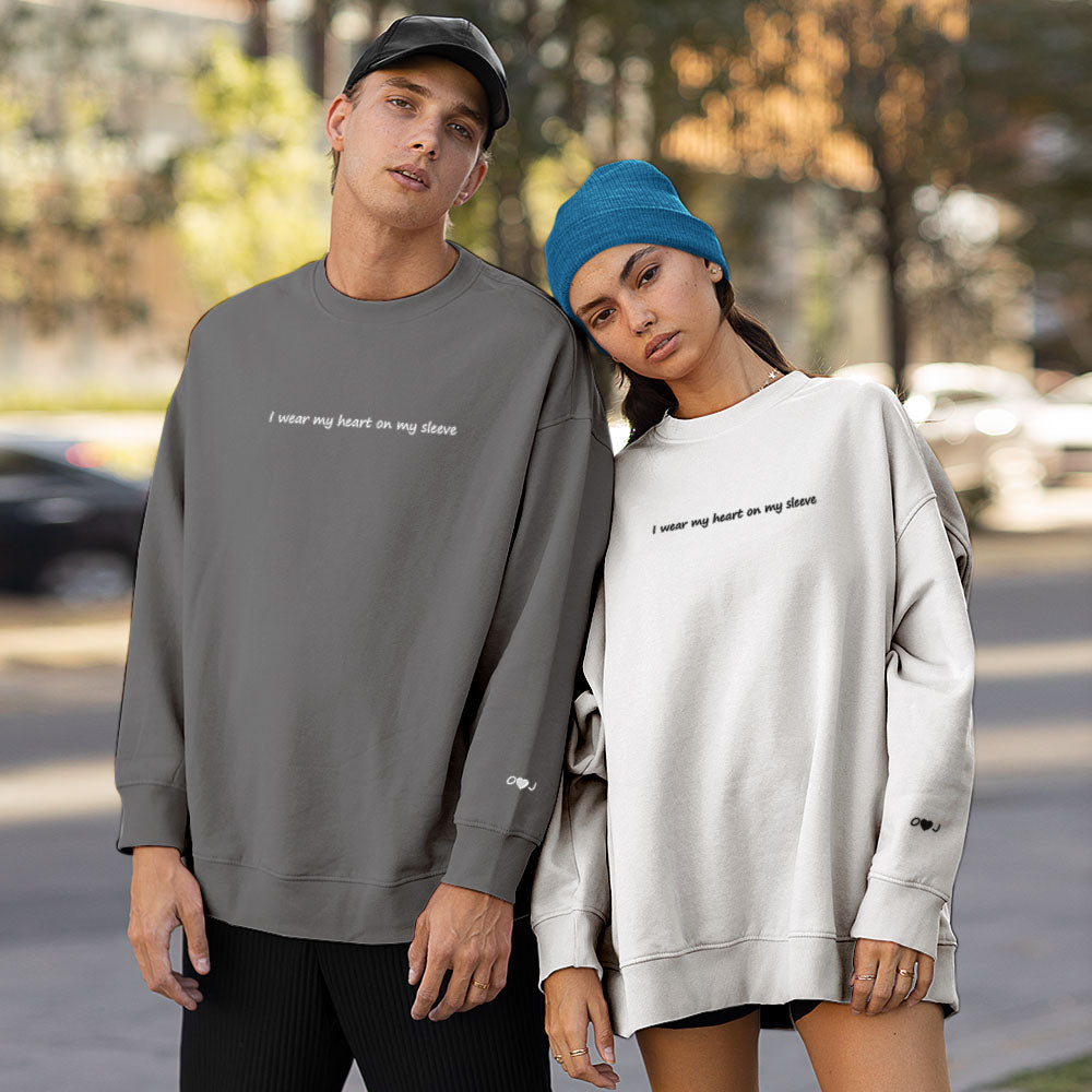 Custom Text - Personalized Couple Sweatshirt
