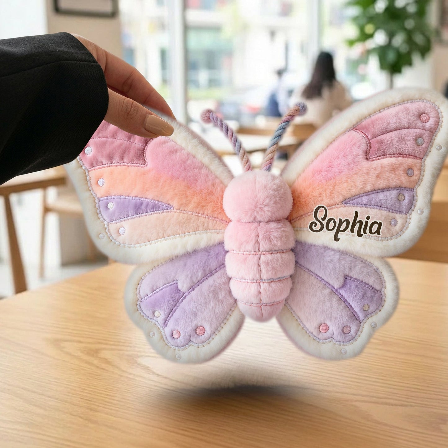 Love Butterfly - Personalized Butterfly Plush Crossbag