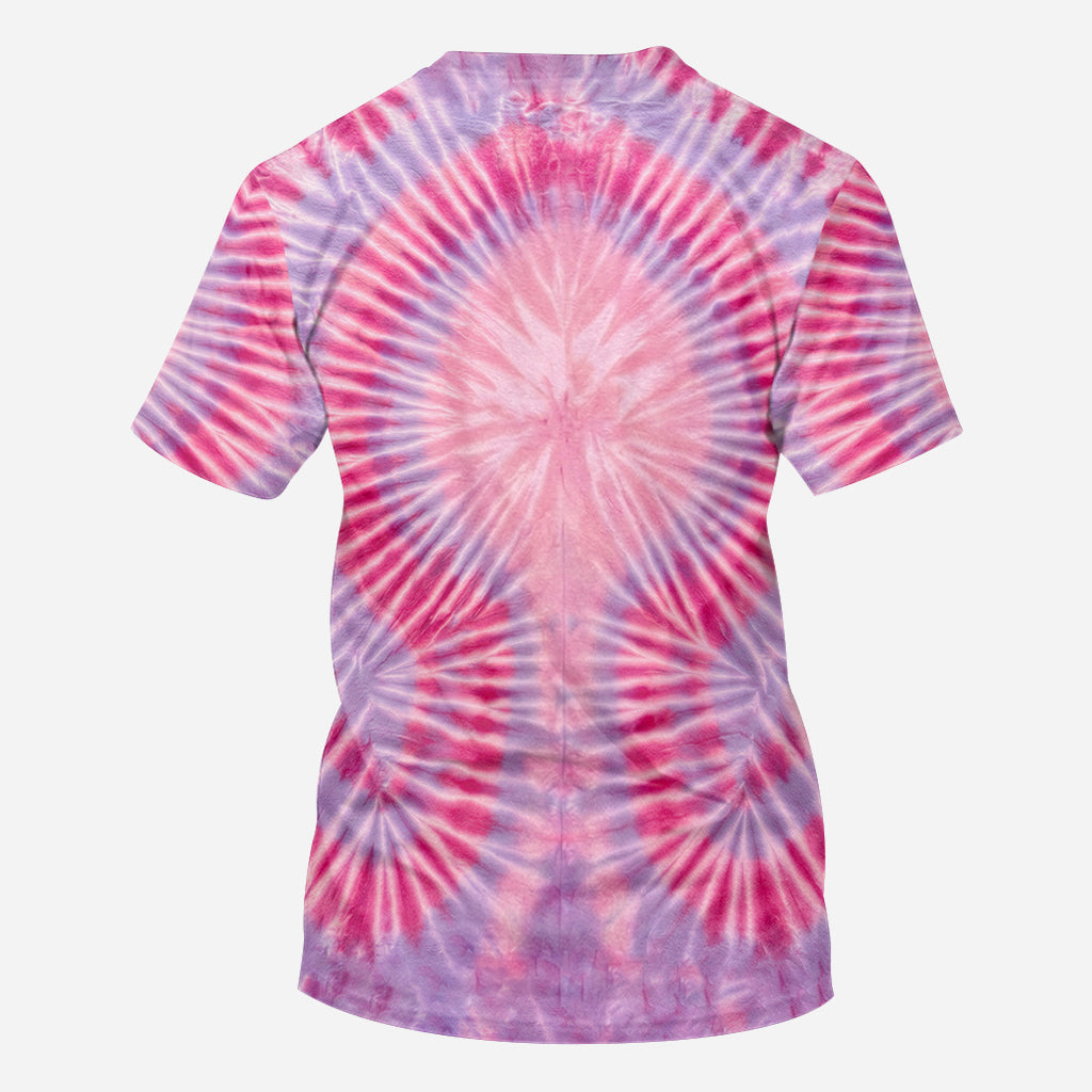 Chill Flamingo Tie Dye Shirt - Personalized Flamingo All Over Shirt