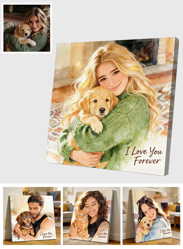 Custom Any Photo - Personalized Dog Canvas And Poster