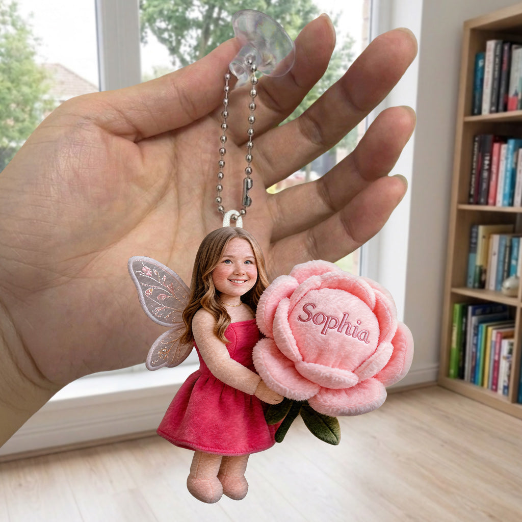 Custom Any Photo Little Fairy - Personalized Self Love Plush Keychain