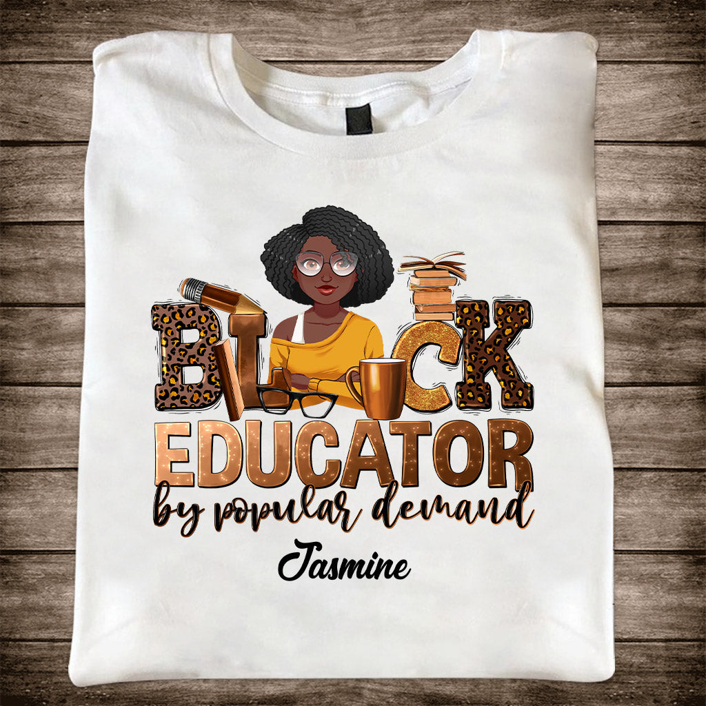 Black Educator - Personalized African American T-shirt And Hoodie