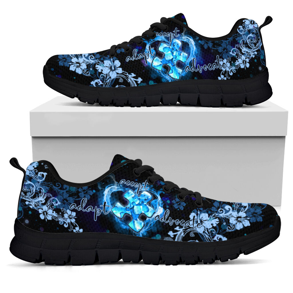 Blue Puzzle Autism Awareness Sneakers 0622