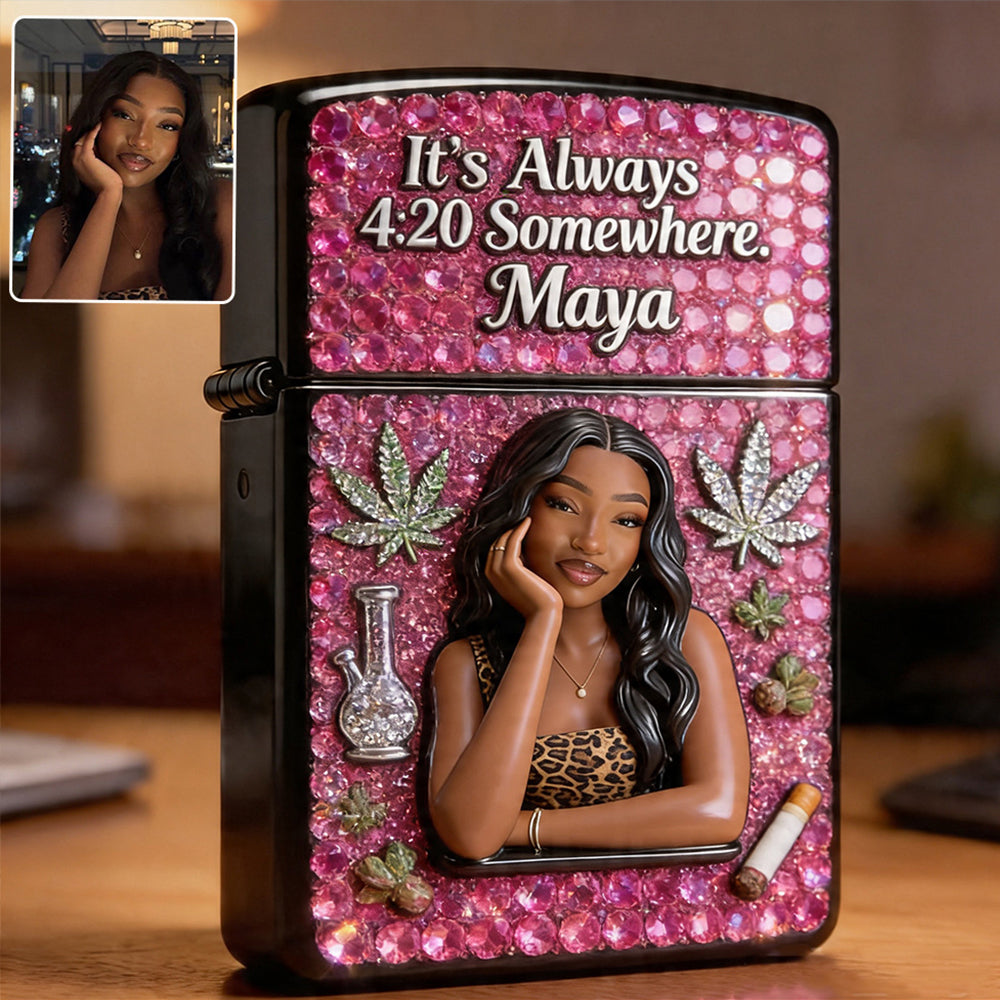 Cannabis Enthusiast, Custom From Any Photo - Personalized Weed Lighter