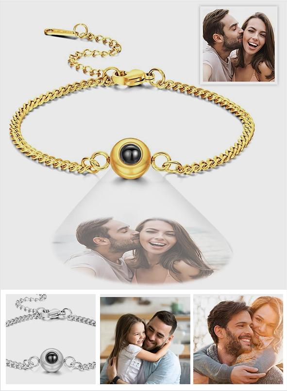 Any Photo - Personalized Titanium Steel Projection Bracelet