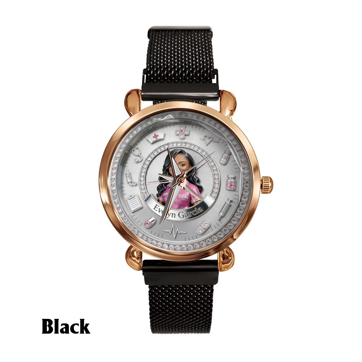 Custom Any Photo - Personalized Nurse Women Hand Watch
