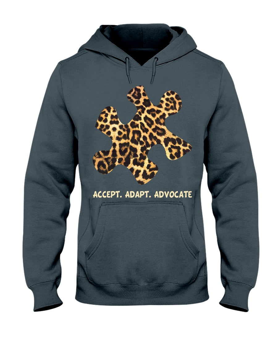 Accept Adapt Advocate - Autism Awareness T-shirt and Hoodie 0520