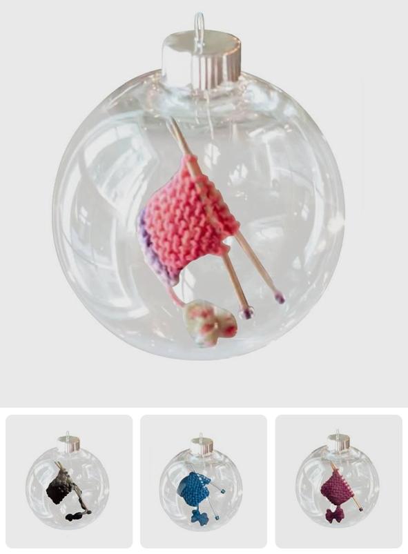 Kniting Lovers - Personalized Knitting Hanging Ornament