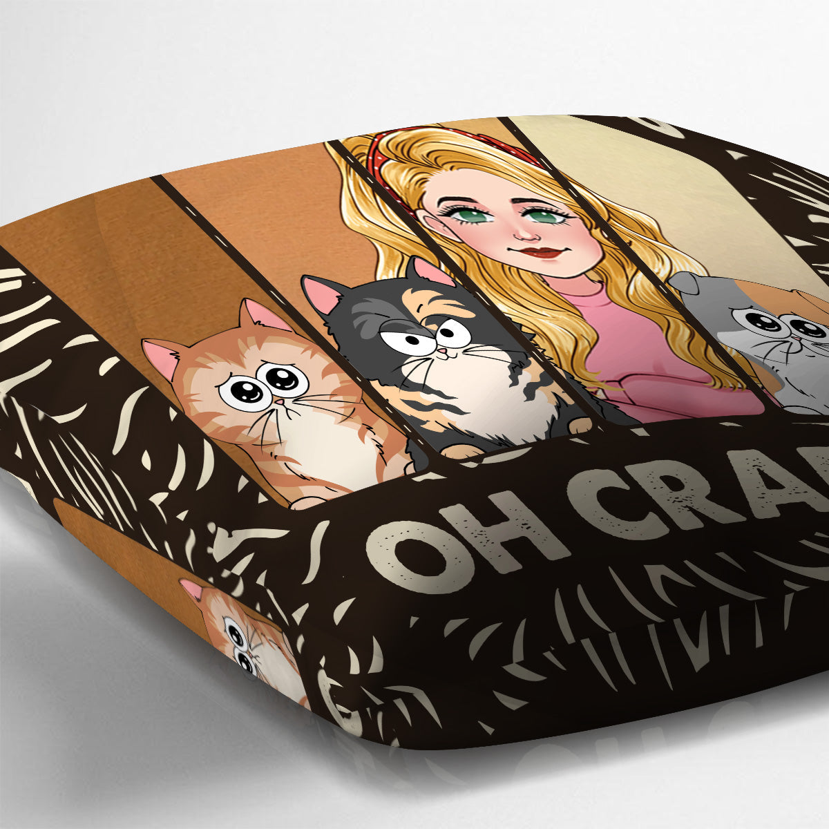 Like Mother Father Like Daughter Son Cats Dogs Pet Lover - Personalized Cat Throw Pillow