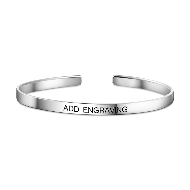 Any Word/ Name/ Text... - Personalized Women's Cuff Bracelet