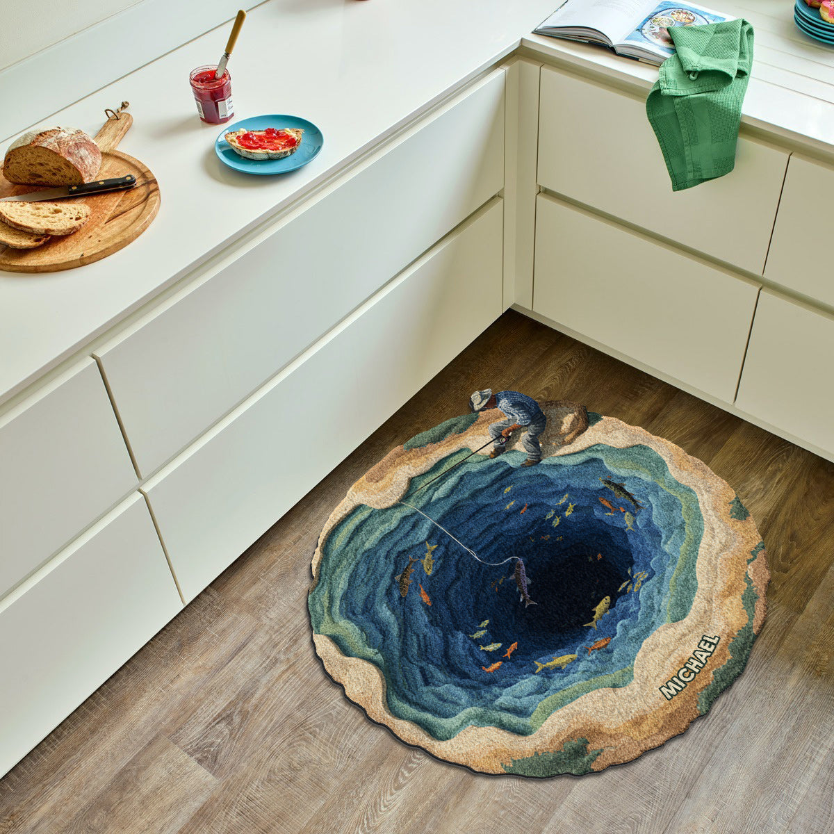 Cool Fishing - Personalized Fishing Non-Slip Tufted Rug