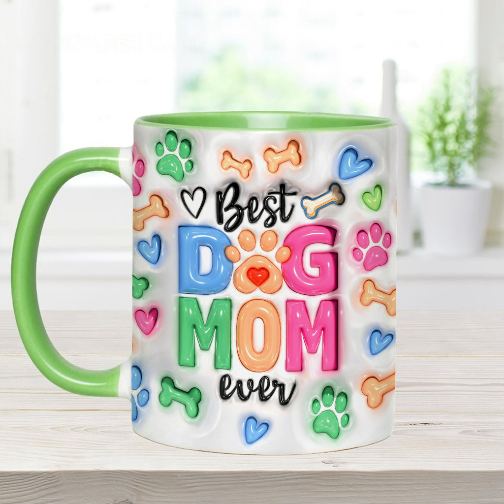 Dog Mom Life - Personalized Dog Accent Mug