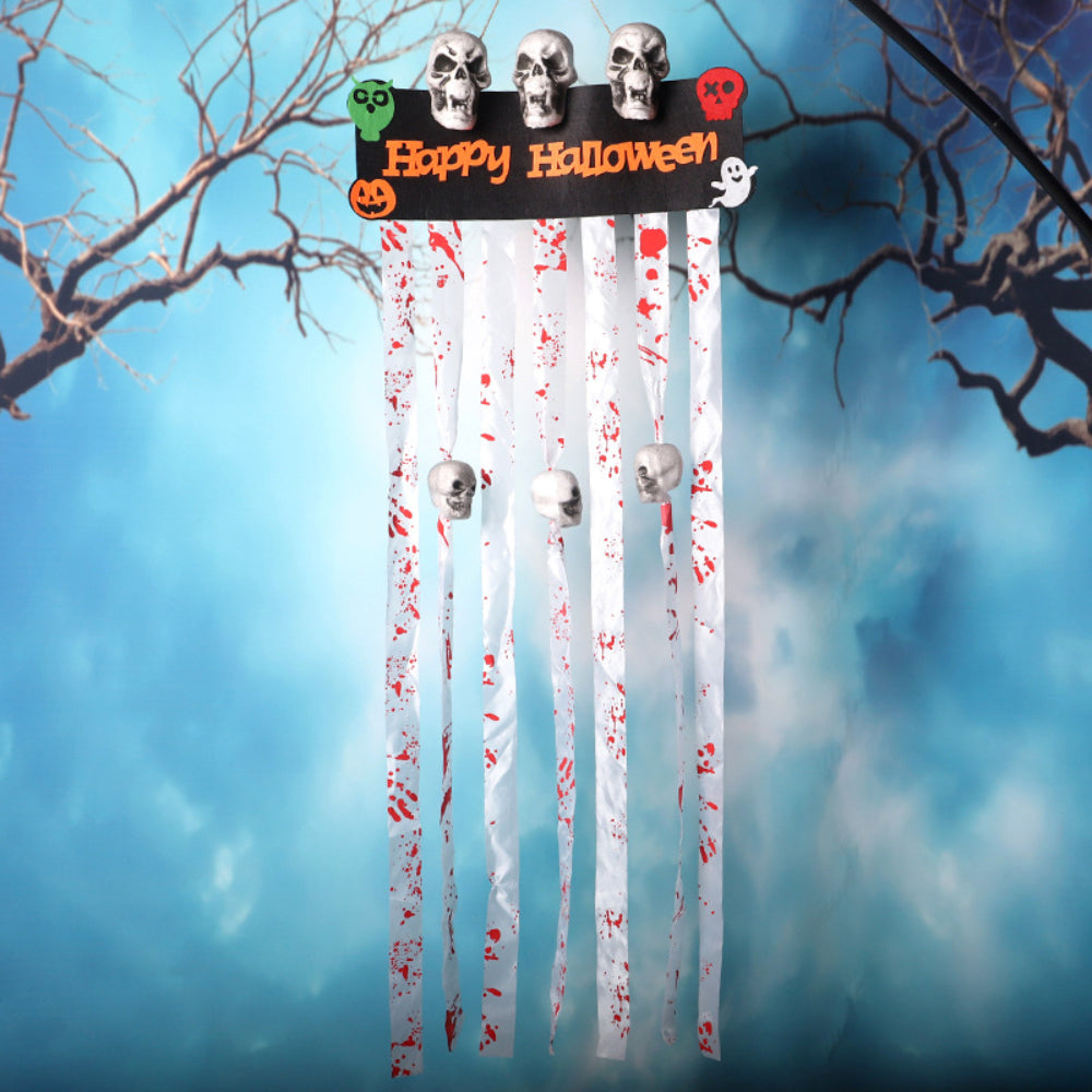 Bloody Skull - Halloween Door Curtain Decorations