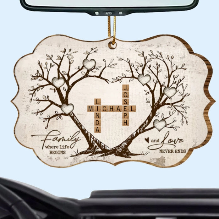 Personalized Family Tree Poster, Ornament, Keychain, Plaque, or Sign - A Meaningful Gift of Love and Connection