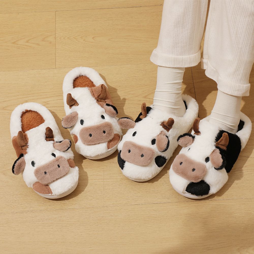 Cow Cotton Cow Slippers - gift for anyone - Slippers