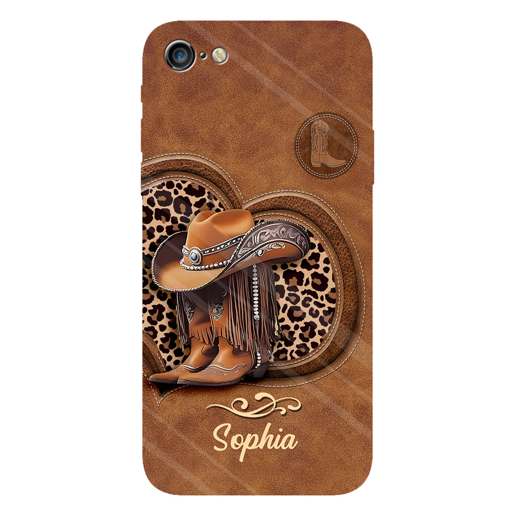 Cowgirl Boots - Personalized Cowgirl Full Print Phone Case