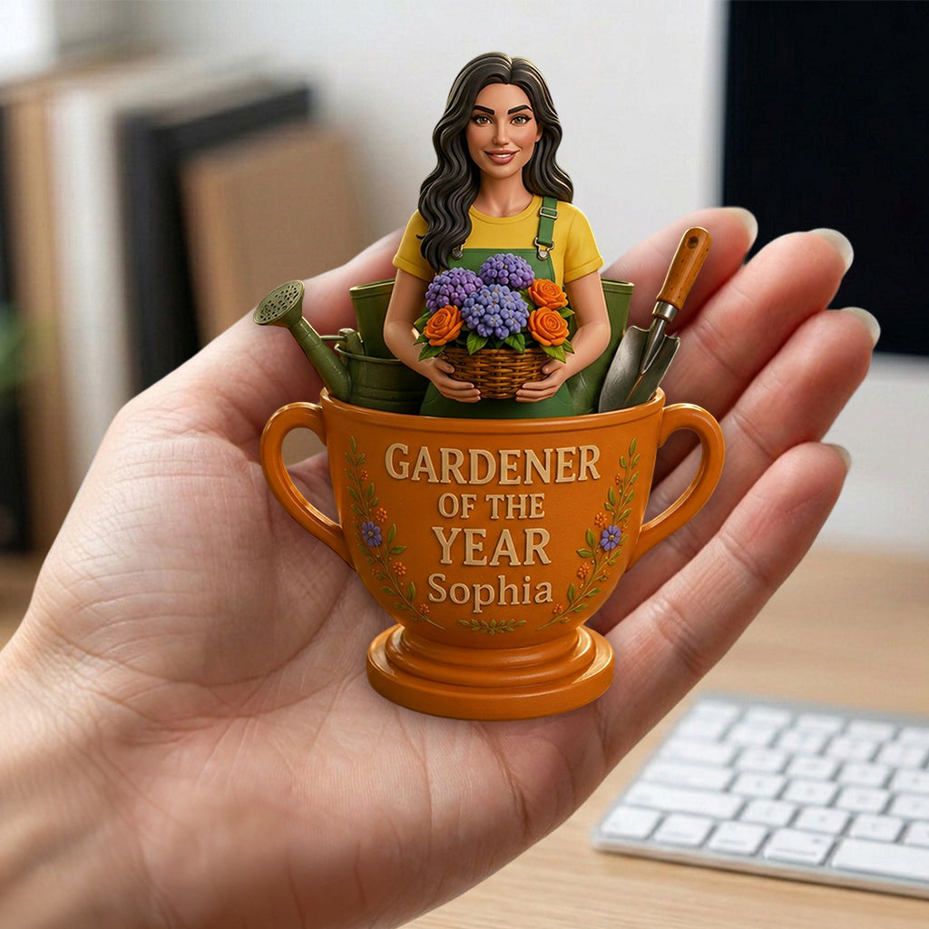 Gardener Of The Year - Personalized Gardening Premium 3D Figurine