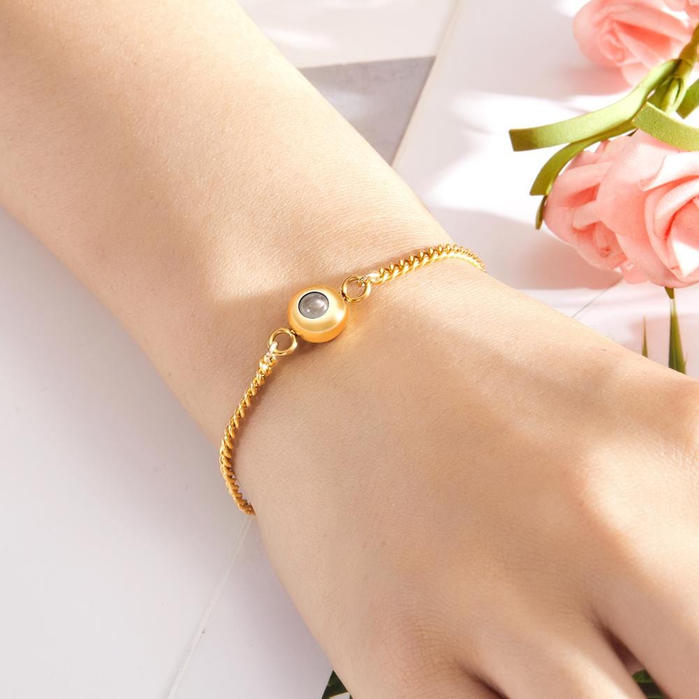 Any Photo - Personalized Titanium Steel Projection Bracelet