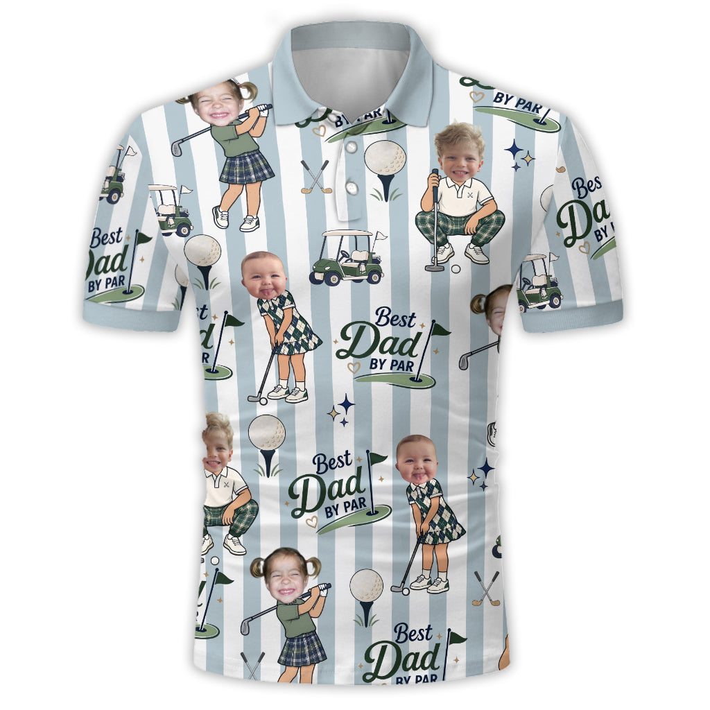 Best Dad By Par - Personalized Golf Polo Shirt