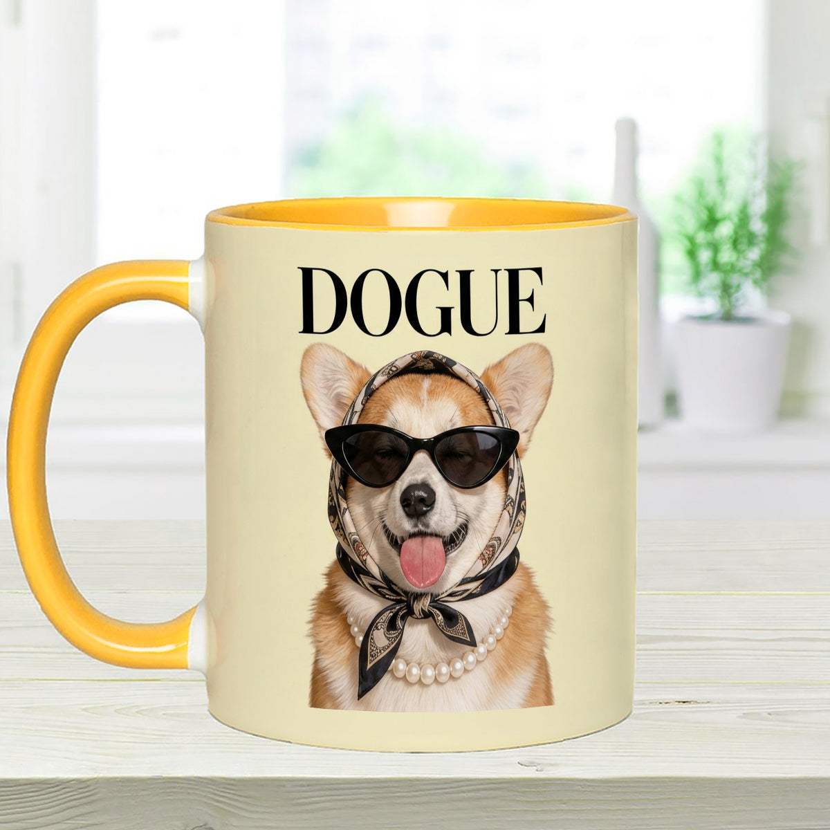 Funny Dog Lovers Gift - Personalized Dog Set Accent Mug with Acrylic Stirrers