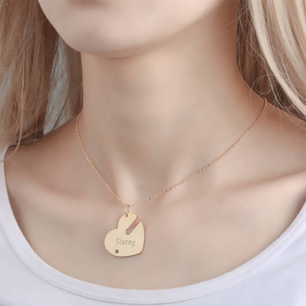 You Are My Key - Personalized Couple Engraved Name Couple Necklace
