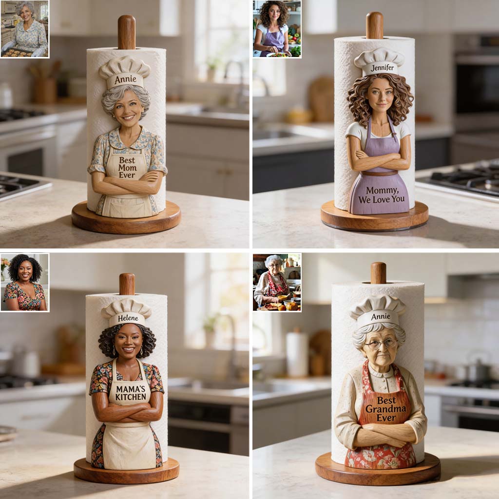 Best Chef In The World - Personalized Mother Paper Towel Stand