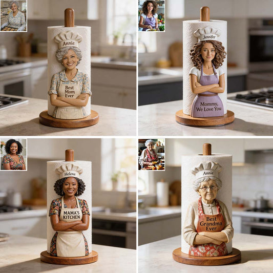 Best Chef In The World - Personalized Mother Paper Towel Stand