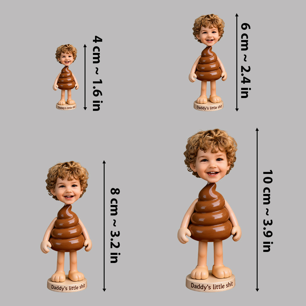 Grandpa Little Sh*t Funny Real 3D Custom - Personalized Grandpa Premium 3D Figurine