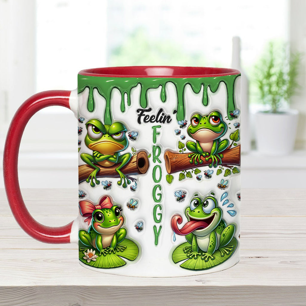 Fellin' Froggy - Personalized Frog Accent Mug