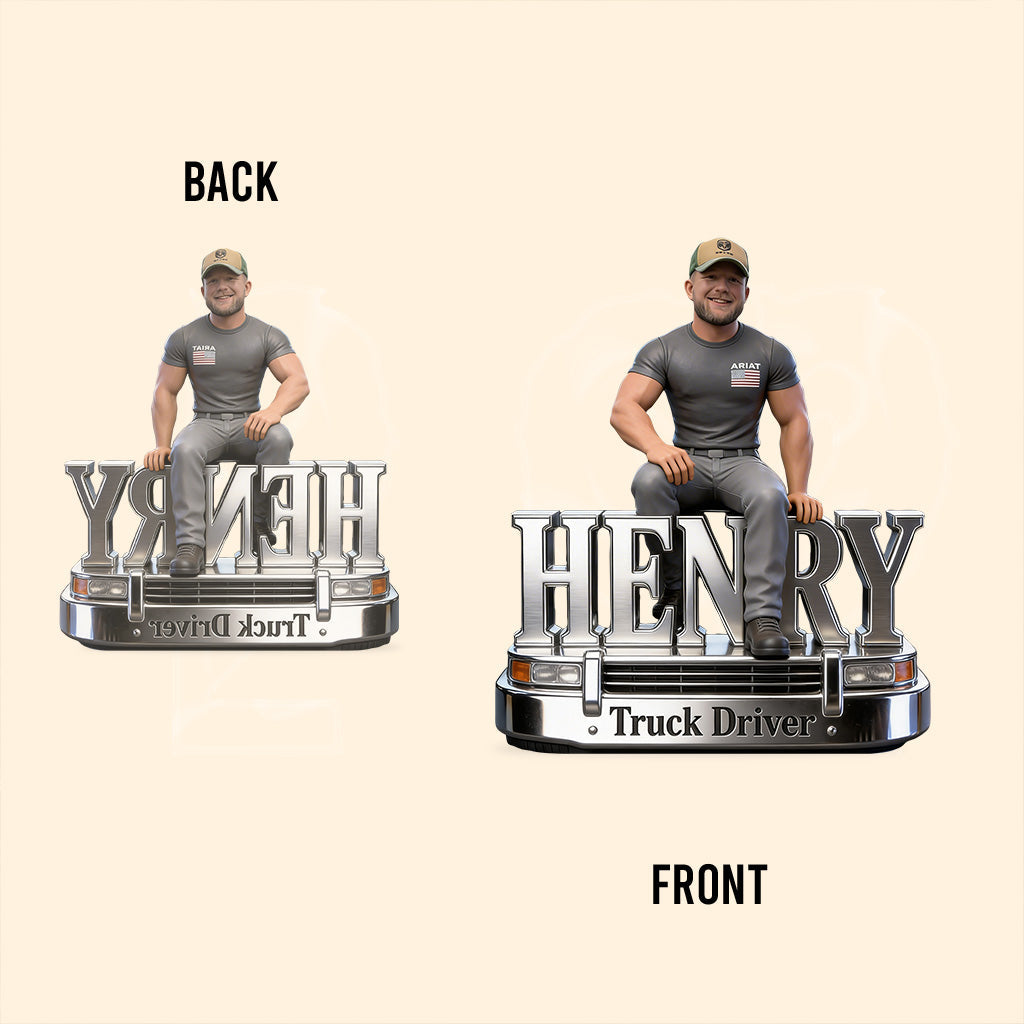Custom Any Photo - Personalized Trucker Custom Shaped Acrylic Plaque