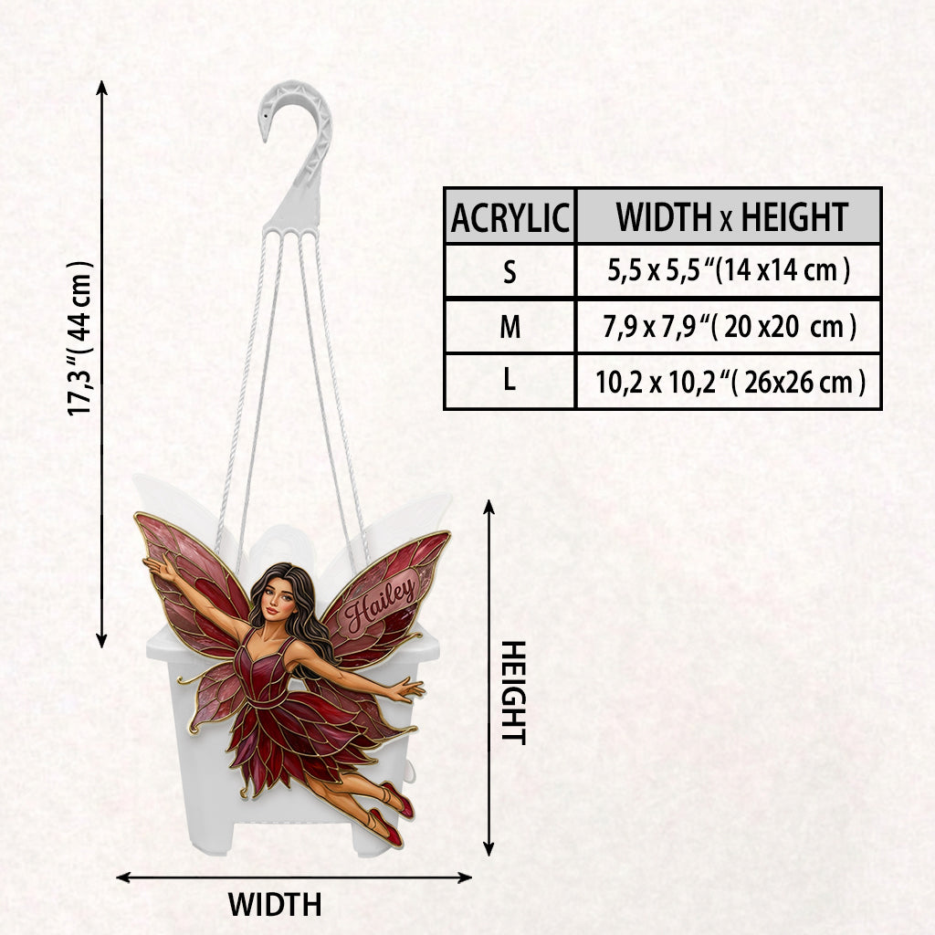 Custom Any Photo Garden Fairy - Personalized Gardening Hanging Pot