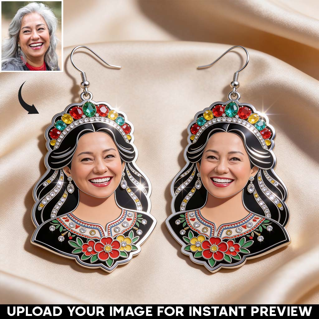 Cinco de Mayo Fiesta - Personalized Cinco de Mayo Pendant Necklace & Earrings Set
