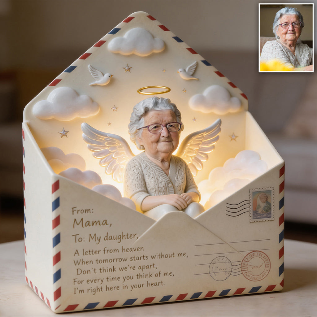 A Letter From Heaven - Personalized Memorial Custom Shaped Acrylic Plaque