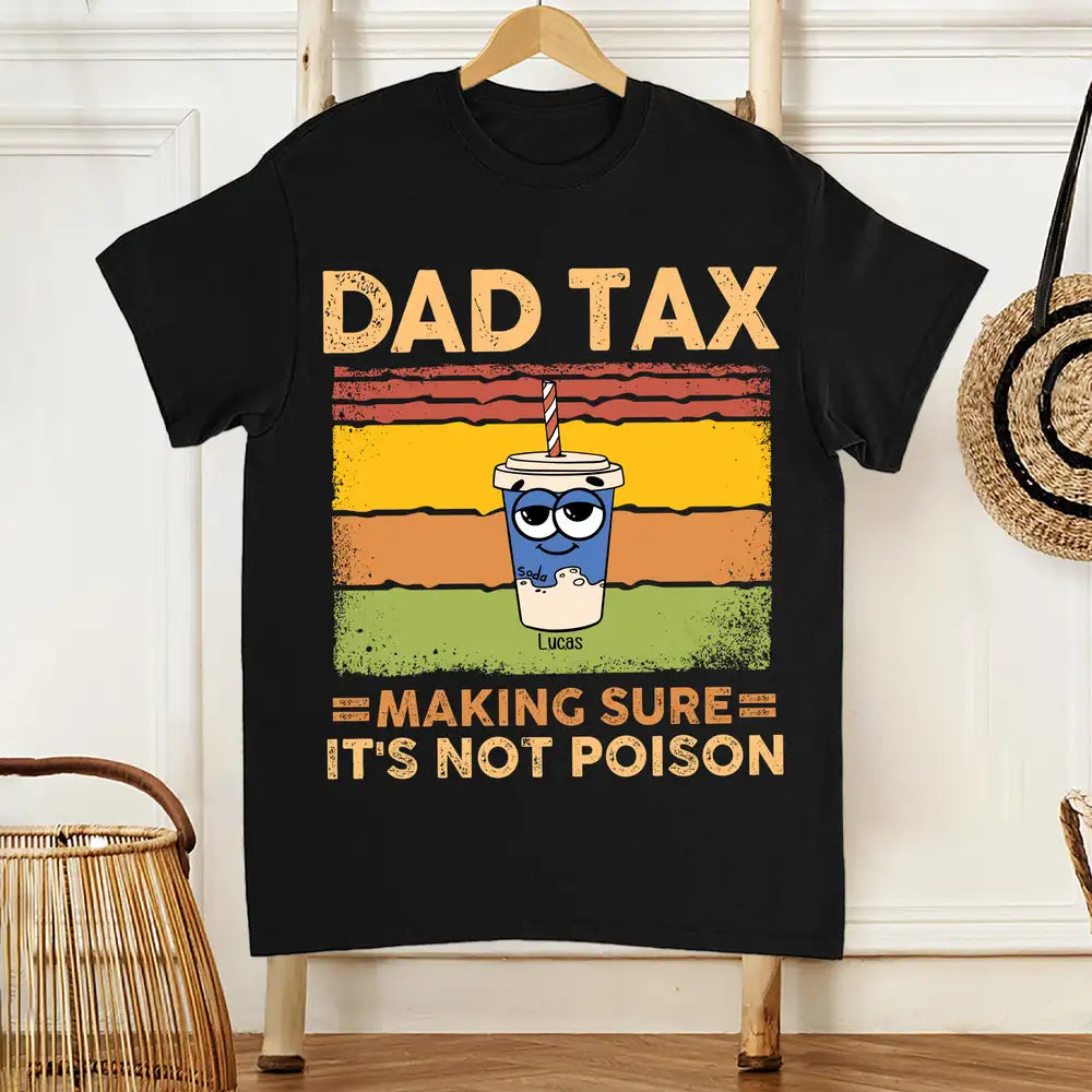 Funny Father’s Day Classic Tee – Personalized Donut, Burger & Hotdog with Kids' Names