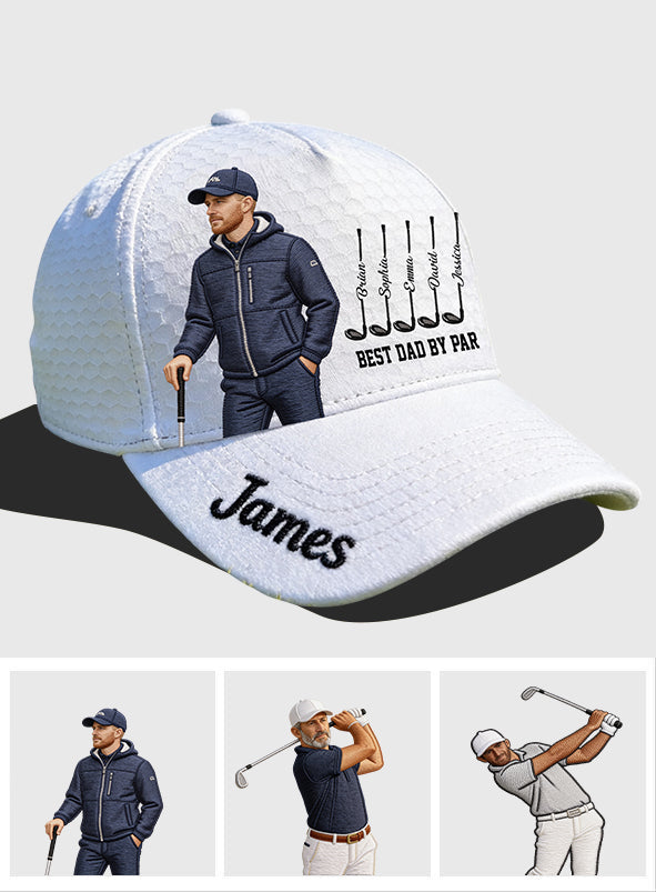 Best Dad By Par - Personalized Golf Classic Cap