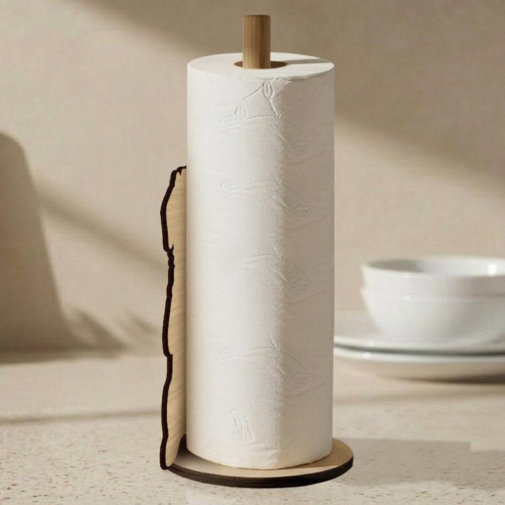 Custom Any Pet Photo - Personalized Dog Paper Towel Stand