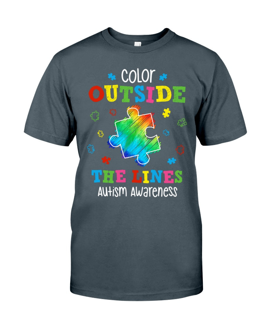Color Outside The Light - Autism Awareness T-shirt and Hoodie 0921