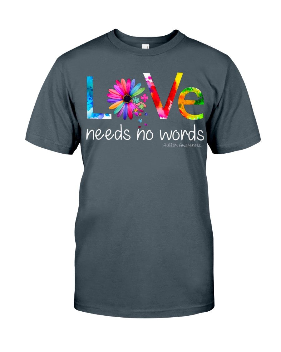 Autism Love No Word - Autism Awareness T-shirt and Hoodie 0921