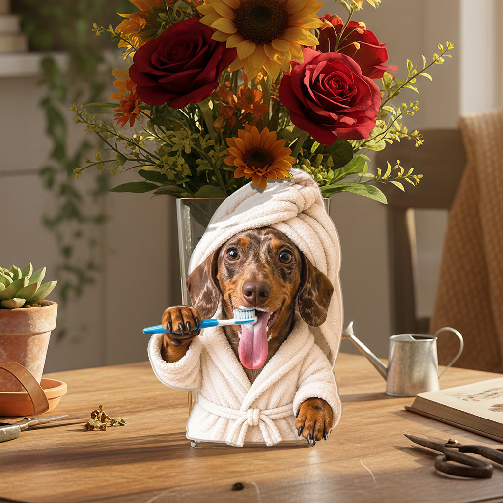 Cute Pet, Pet Lovers Gift - Personalized Dog Acrylic Pot
