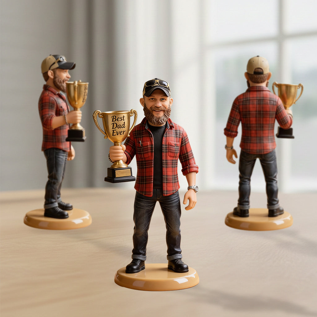 Best Dad Ever - Personalized Father Premium 3D Figurine