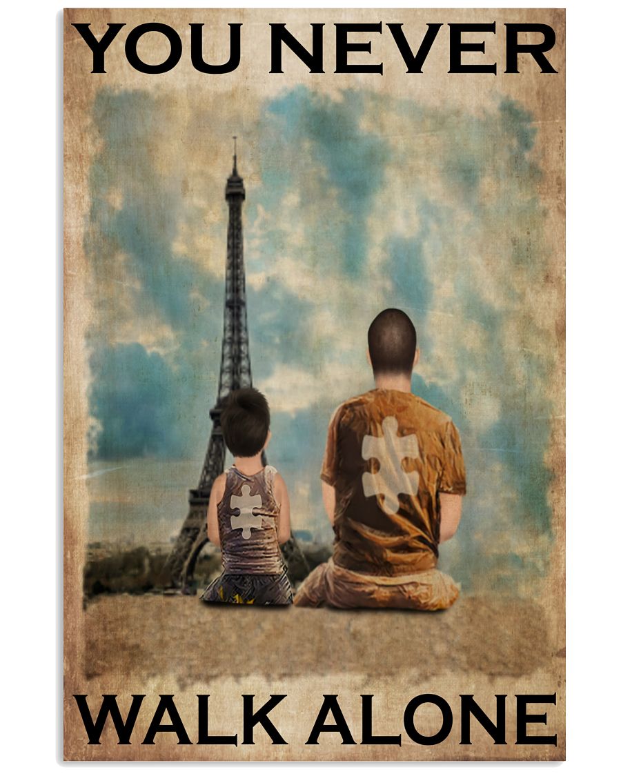 Autism You Never Walk Alone - Autism Awareness Poster 0921