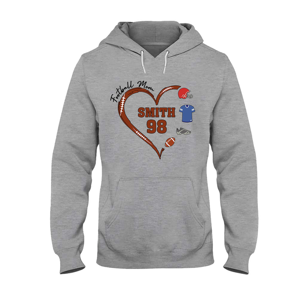 Football Mom - Personalized Football T-shirt And Hoodie