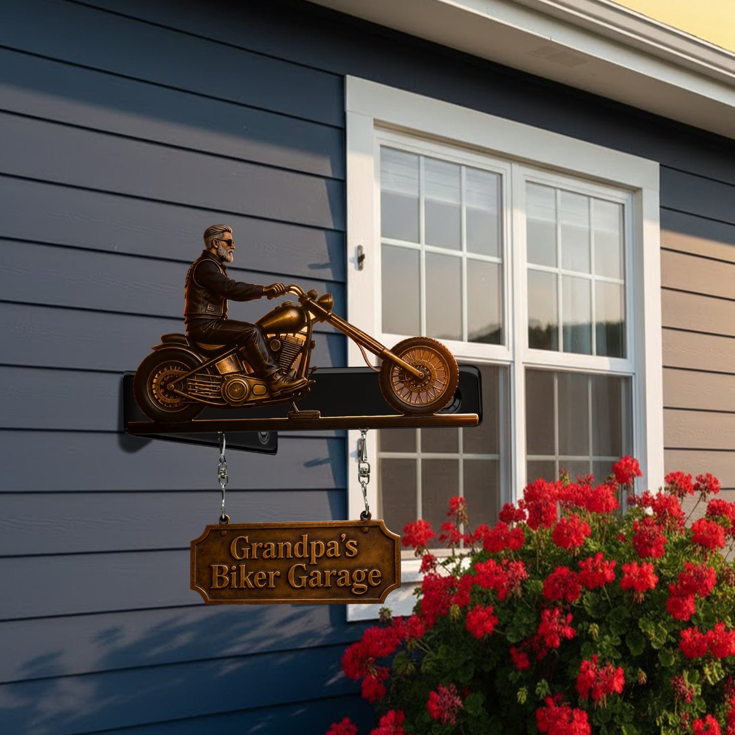 Born To Ride - Personalized Biker Wooden Wall Mount Sign