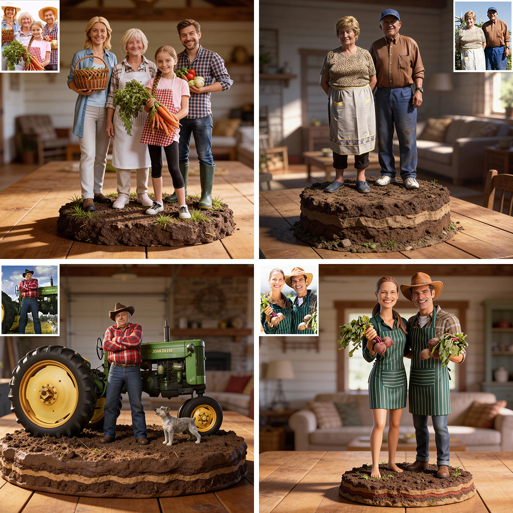 Farmer Gift - Personalized Farmer Custom Shaped Acrylic Plaque
